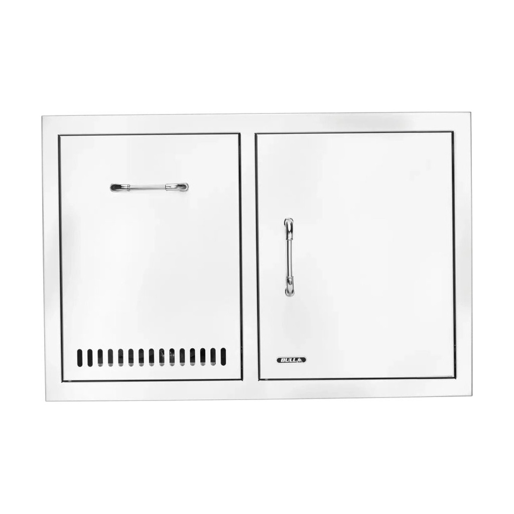 Stainless Steel Door/Propane Drawer Combo with Reveal - view 2