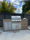 Perello Patio 7 ft Outdoor Kitchen · Bull Outlaw 30" · Weather Pro - full view