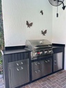 Outdoorkitchen 8 ft · Black · Bull 30" Outlaw LP - full view