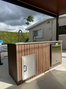 Outdoorkitchen 8 ft · Light Brown · Bull 18" Large Sink & Faucet Over Mount - full view