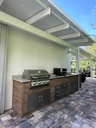 Outdoorkitchen 10 ft · Barrel Oak · Bull 30" Outlaw LP - full view