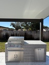 Perello Patio 6 ft Outdoor Kitchen · Bull Outlaw 30" · Weather Pro - full view
