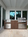 Perello Patio 7 ft Outdoor Kitchen · Bull Outlaw 30" · WPC - full view