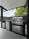 Outdoorkitchen 7 ft · Black · Bull 30" Outlaw LP - full view