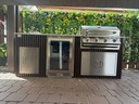 Outdoorkitchen 7 ft · Black · Bull 30" Outlaw LP - full view