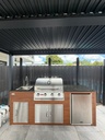 Perello Patio 6 ft Outdoor Kitchen · Bull Outlaw 30" · Weather Pro - full view