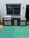 Outdoorkitchen 8 ft · Dark Brown · Bull 30" Outlaw LP - full view
