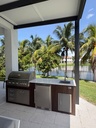 Outdoorkitchen 8 ft · Barrel Oak · Blaze BLZ-5LTE3 - full view