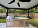 Perello Patio 9 ft Outdoor Kitchen · Bull Outlaw 30" · Weather Pro - full view