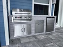 Perello Patio 8 ft Outdoor Kitchen · Bull Outlaw 30" · Weather Pro - full view