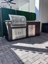 Perello Patio 8 ft Outdoor Kitchen · Bull Outlaw 30" · WPC - full view