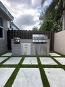 Perello Patio 7 ft Outdoor Kitchen · Bull Outlaw 30" · Weather Pro - full view