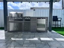 Perello Patio 8 ft Outdoor Kitchen · Bull Outlaw 30" · Weather Pro - full view