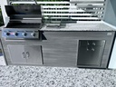 Perello Patio 8 ft Outdoor Kitchen · Bull Outlaw 30" · Weather Pro - full view