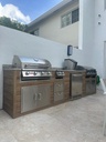 Perello Patio 10 ft Outdoor Kitchen · Bull Outlaw 30" · Weather Pro - full view