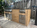 Perello Patio 7 ft Outdoor Kitchen · Blaze LTE+ 40" · Weather Pro - full view