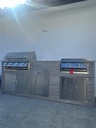 Perello Patio 8 ft Outdoor Kitchen · Bull Outlaw 30" · Weather Pro - full view