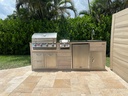 Perello Patio 8 ft Outdoor Kitchen · Bull Outlaw 30" · Weather Pro - full view