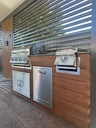 Perello Patio 7 ft Outdoor Kitchen · Bull Outlaw 30" · Weather Pro - full view