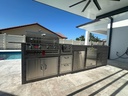 Perello Patio 13 ft Outdoor Kitchen · Bull Outlaw 30" · Weather Pro - full view