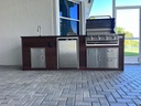 Perello Patio 9 ft Outdoor Kitchen · Bull Outlaw 30" · WPC - full view