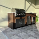 Perello Patio 8 ft Outdoor Kitchen · Bull Outlaw 30" · Weather Pro - full view