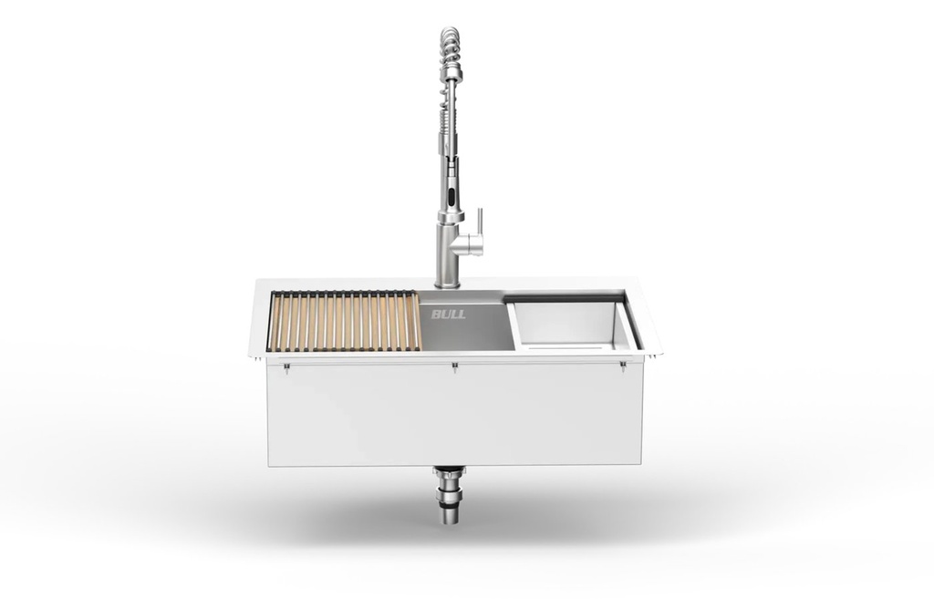 30″ Stainless Steel Outdoor Kitchen Sink with Accessories - view 4
