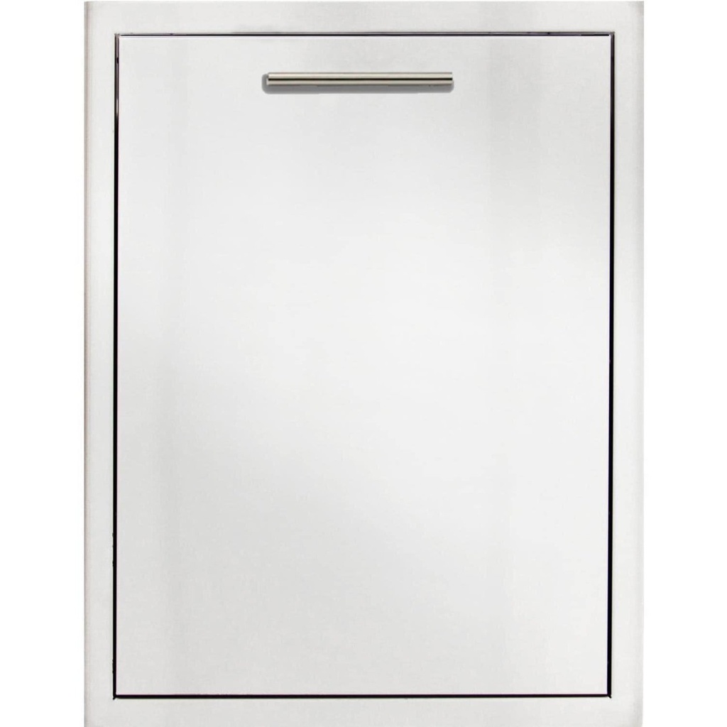 Blaze 20-Inch Roll-Out Stainless Steel Double Trash / Recycling Bin
