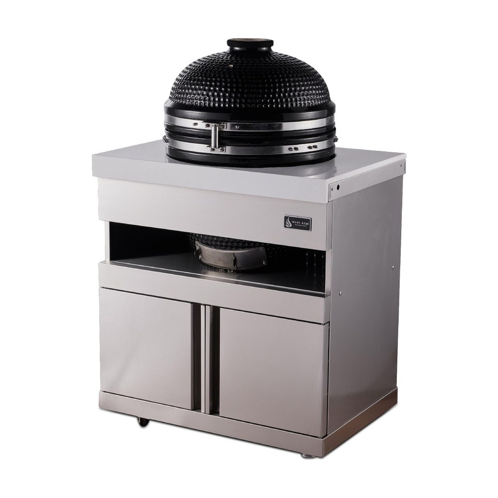 Mont Alpi 18-in Universal Kamado Grill Module - Stainless Steel