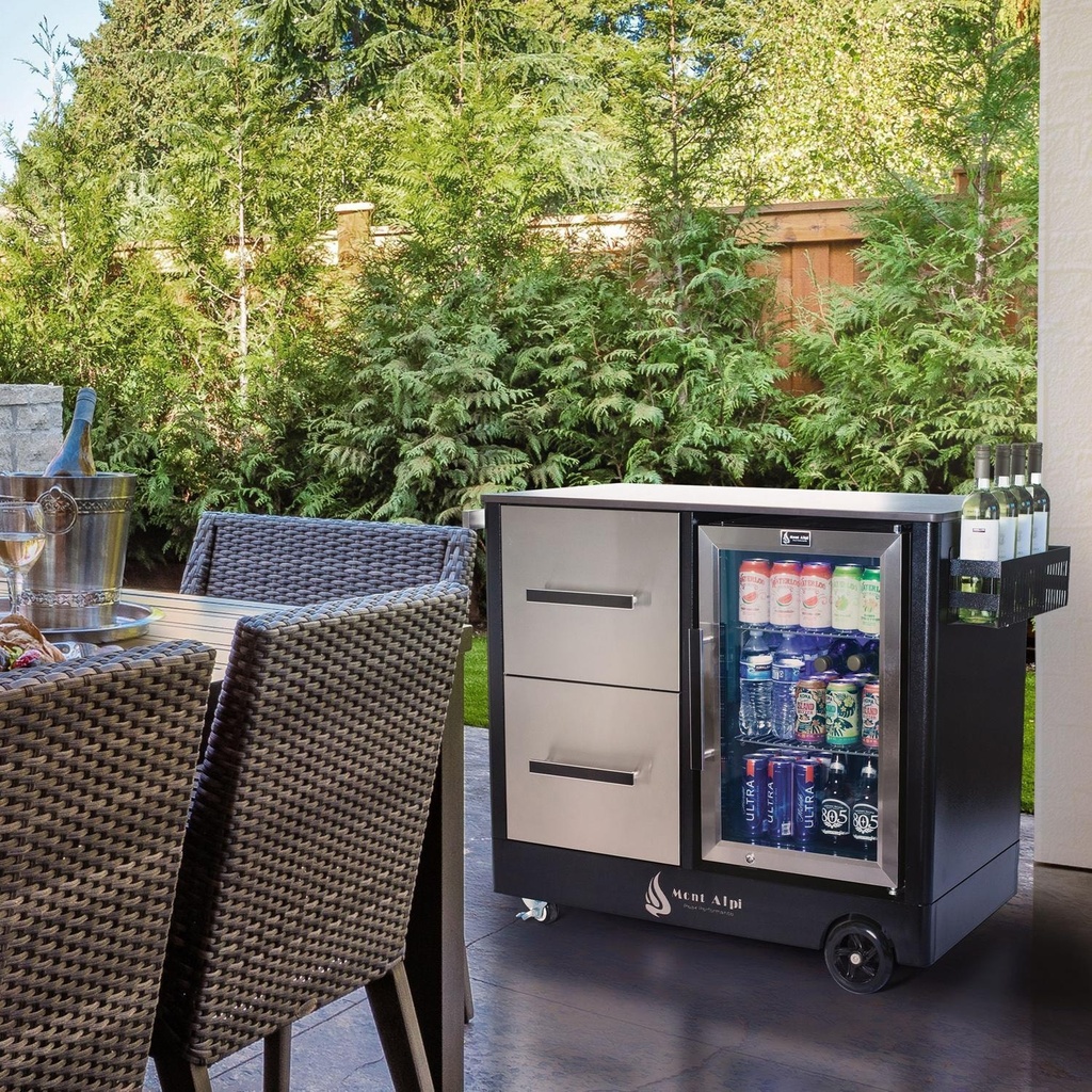 Mont Alpi Large Outdoor Prep Center / Bar Cart