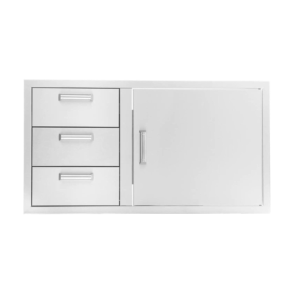 [DDC-39] PCM 39-Inch Access Door & Triple Drawer Combo (Reversible)