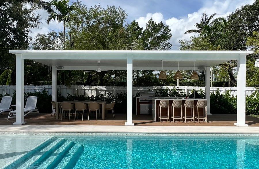 [PP-SPT-30X12-FW] Square Plus Terrace 30' x 12' · Freestanding · White