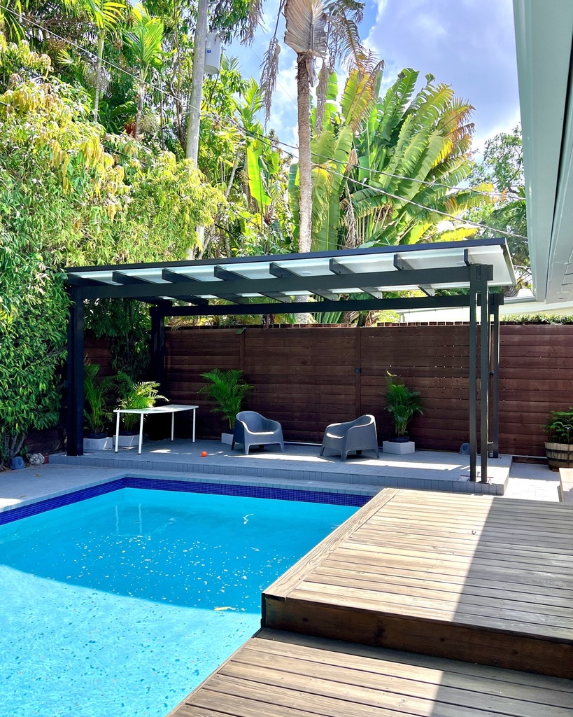 [PP-SP-24X10-FB] Square Pergola 24' x 10' · Freestanding · Bronze