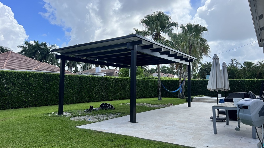 [PP-SP-24X14-FB] Square Pergola 24' x 14' · Freestanding · Bronze