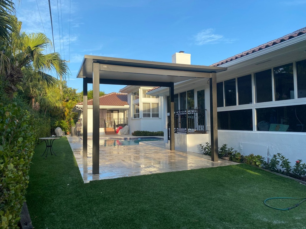 [PP-ST-12X12-FB] Square Terrace 12' x 12' · Freestanding · Bronze