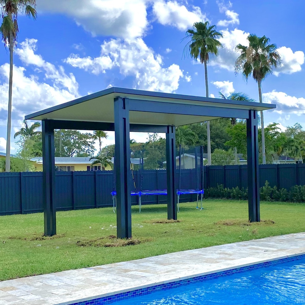[PP-ST-14X12-FB] Square Terrace 14' x 12' · Freestanding · Bronze