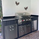 Outdoorkitchen 8 ft · Black · Bull 30" Outlaw LP