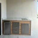 Outdoorkitchen 6 ft · Sunbleach Oak · Blaze BLZ-SSRF-15