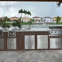 Outdoorkitchen 18 ft · Dark Brown · Bull 30" Griddle Commercial LP