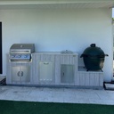 Outdoorkitchen 8 ft · Atlantic White · Bull 24" Steer Premium LP