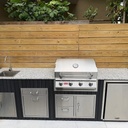 Outdoorkitchen 9 ft · Black · Bull 30" Outlaw LP