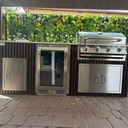 Outdoorkitchen 7 ft · Black · Bull 30" Outlaw LP