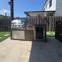 Outdoorkitchen 6 ft · Dark Brown · Bull 30" Outlaw LP