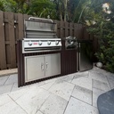 Outdoorkitchen 6 ft · Dark Brown · Bull 30" Outlaw LP