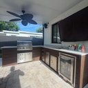 Outdoorkitchen 13 ft · Barrel Oak · Blaze BLZ-4LTE3 · L-Shape