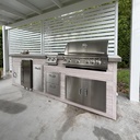 Outdoorkitchen 9 ft · Atlantic White · Blaze BLZ-4LTE3