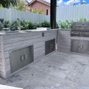 Perello Patio 14 ft L-Shape Outdoor Kitchen · Bull Angus 30" · Weather Pro