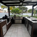 Perello Patio 25 ft U-Shape Outdoor Kitchen · Sink & Storage · WPC
