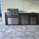 Perello Patio 8 ft Outdoor Kitchen · Bull Outlaw 30" · Weather Pro