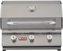 Bull Steer Premium 25-Inch 3-Burner Built-In Propane Gas Grill